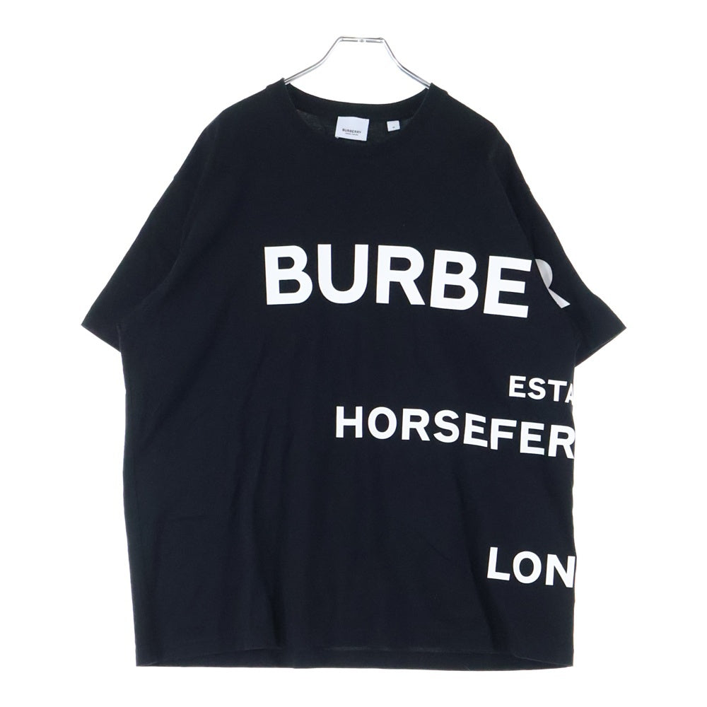 BURBERRY(バーバリー) 22SS Oversized Horseferry Print T-Shirt ホースフェリープリント半袖Tシャツ ブラック