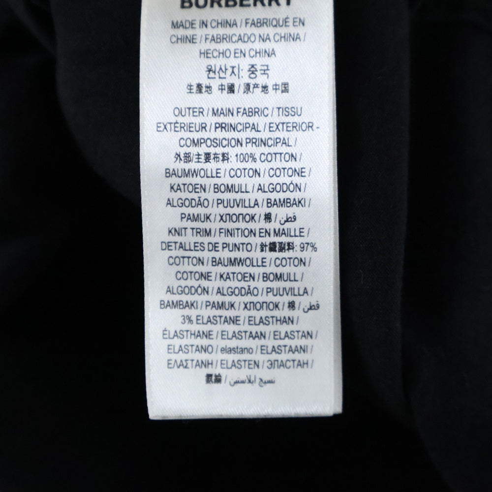 BURBERRY(バーバリー) 22SS Oversized Horseferry Print T-Shirt ホースフェリープリント半袖Tシャツ ブラック