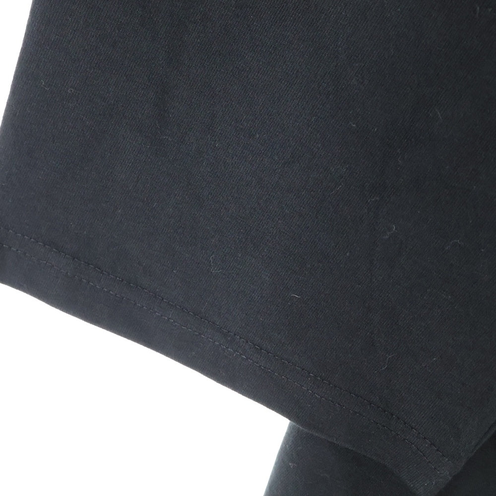 NO BRAND(ノーブランド) JUN INAGAWA × MAD EFFECT フロントロゴ刺繍 バックプリント 半袖Tシャツカットソー ブラック