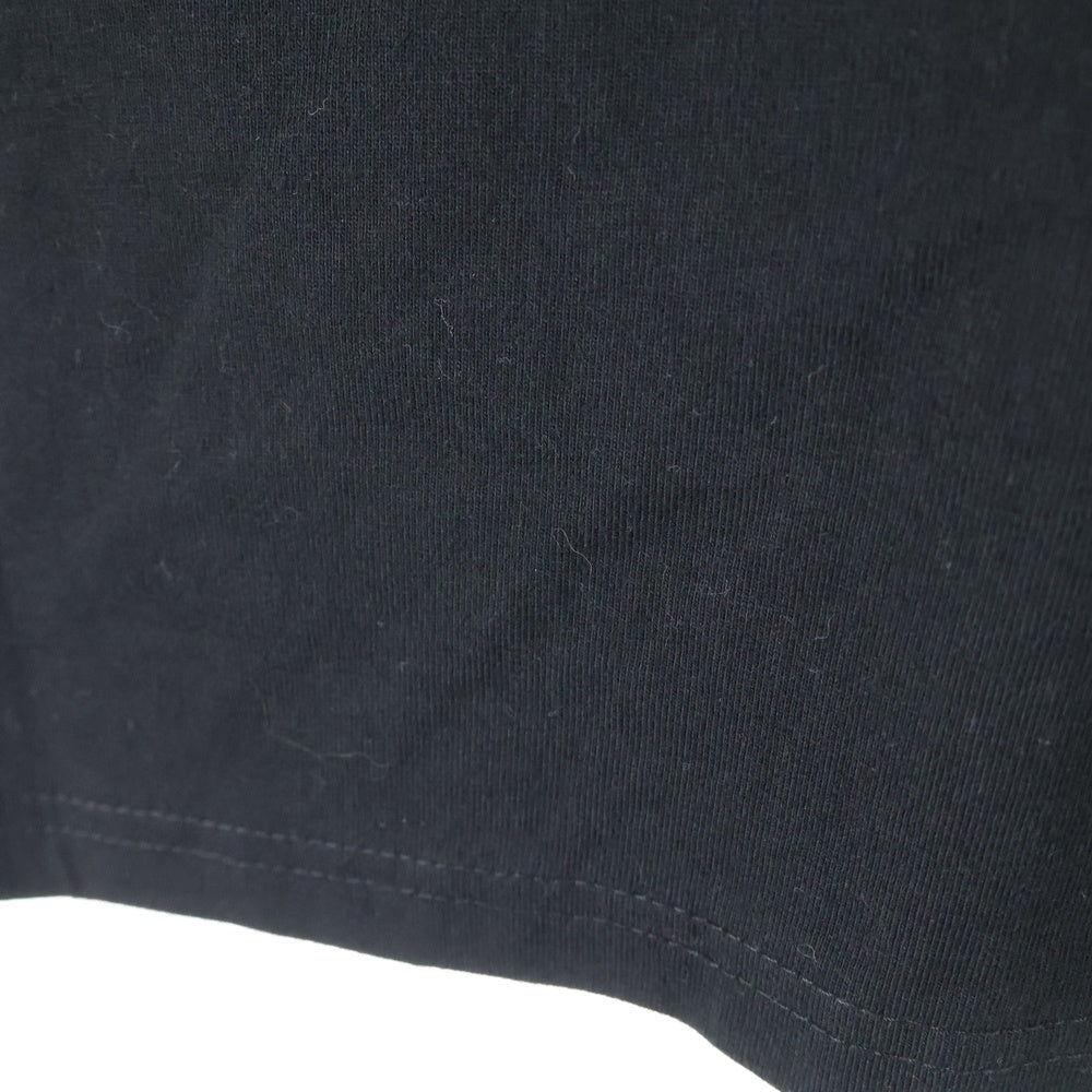 NO BRAND(ノーブランド) JUN INAGAWA × MAD EFFECT フロントロゴ刺繍 バックプリント 半袖Tシャツカットソー ブラック