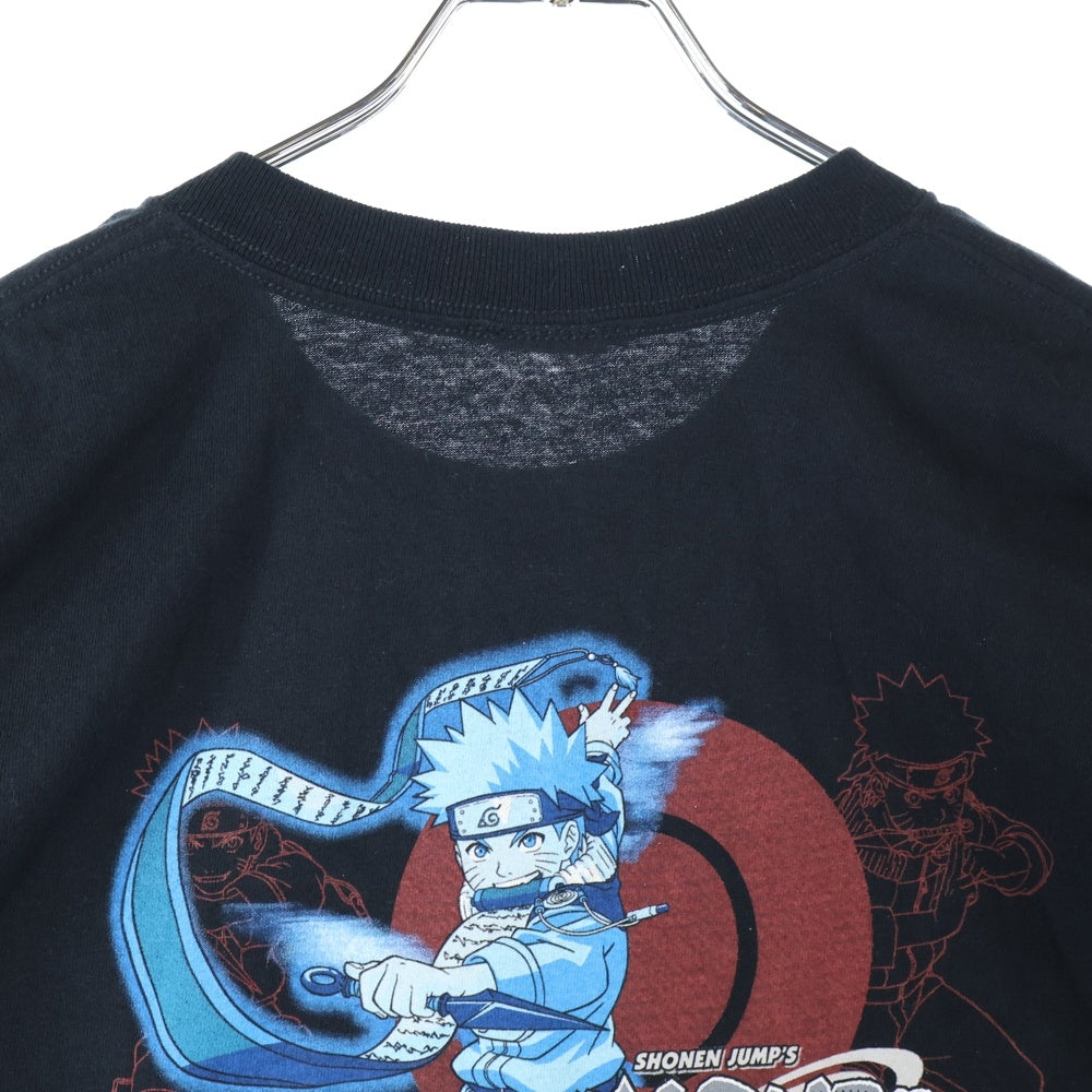 VINTAGE(ヴィンテージ) 00S NARUTO 少年ジャンプ バック少年期ナルトプリント 半袖Tシャツカットソー ブラック