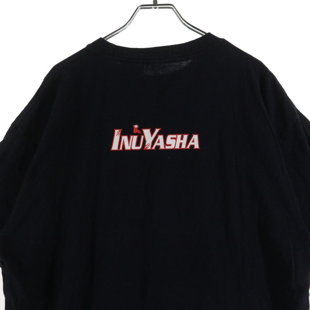 VINTAGE(ヴィンテージ) 00S 犬夜叉 プリント 半袖Tシャツカットソー ブラック