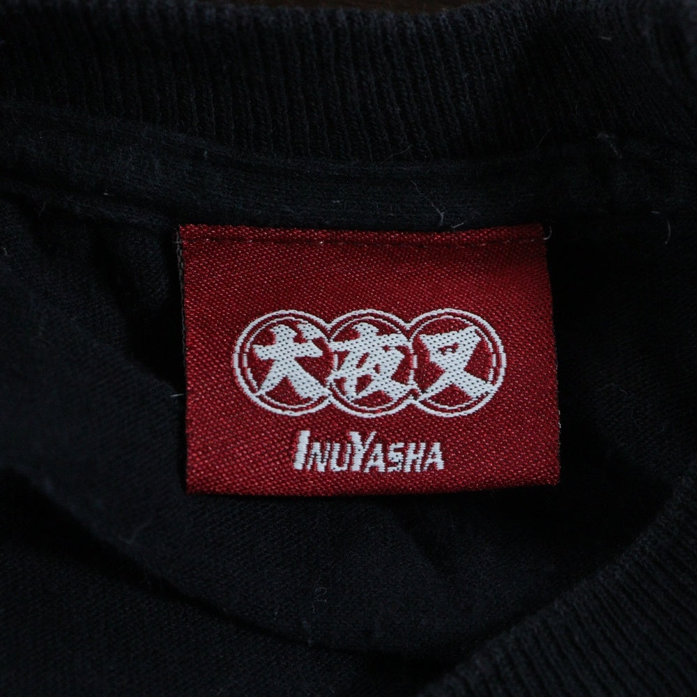 VINTAGE(ヴィンテージ) 00S 犬夜叉 プリント 半袖Tシャツカットソー ブラック