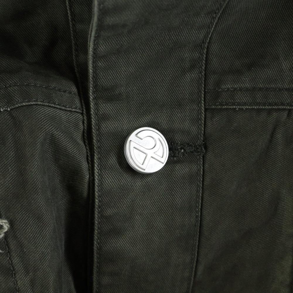 NOMANUAL(ノーマニュアル) キャンバス地 トラッカージャケット カーキ NM63JK04M1