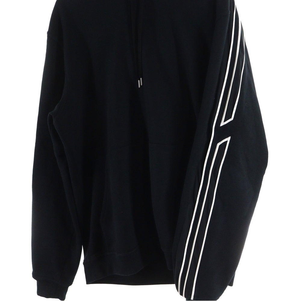 HERMES(エルメス) アームサイドラインスウェットプルオーバーパーカー ブラック