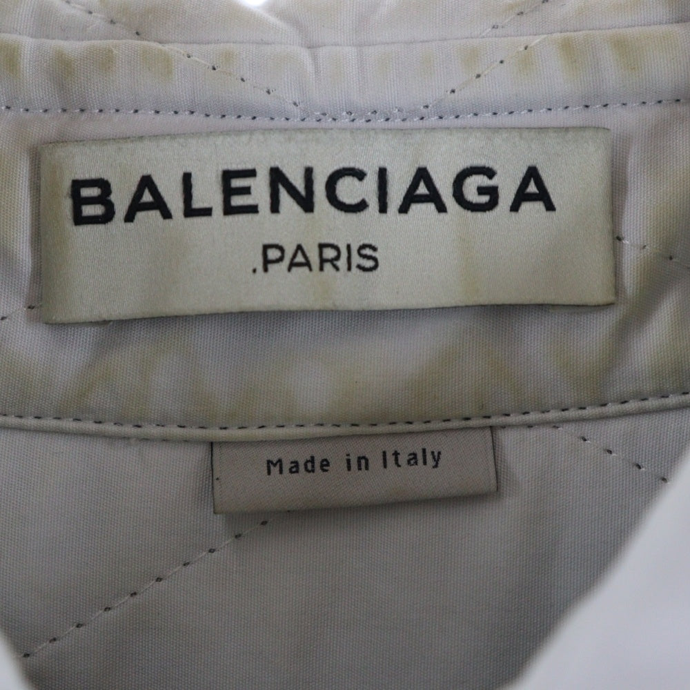 BALENCIAGA(バレンシアガ) 16AW 中綿キルティングジップジャケット ホワイト 430752 TCB10