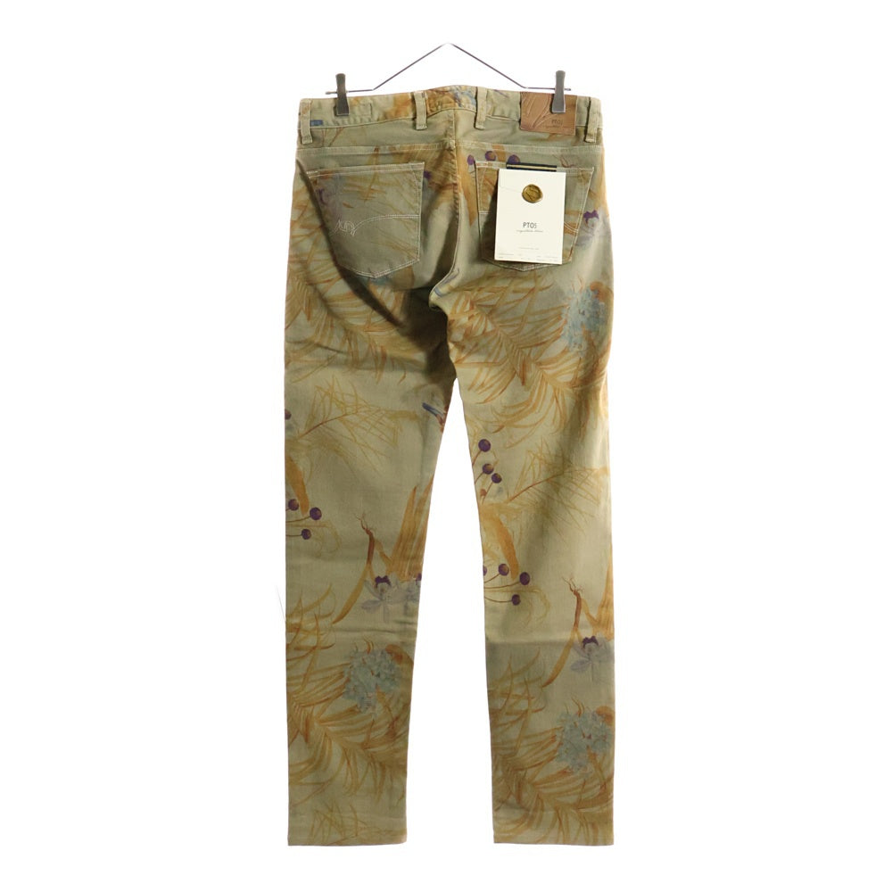 PT05(ピーティーゼロチンクエ) フラワー総柄スキニーパンツ カーキ