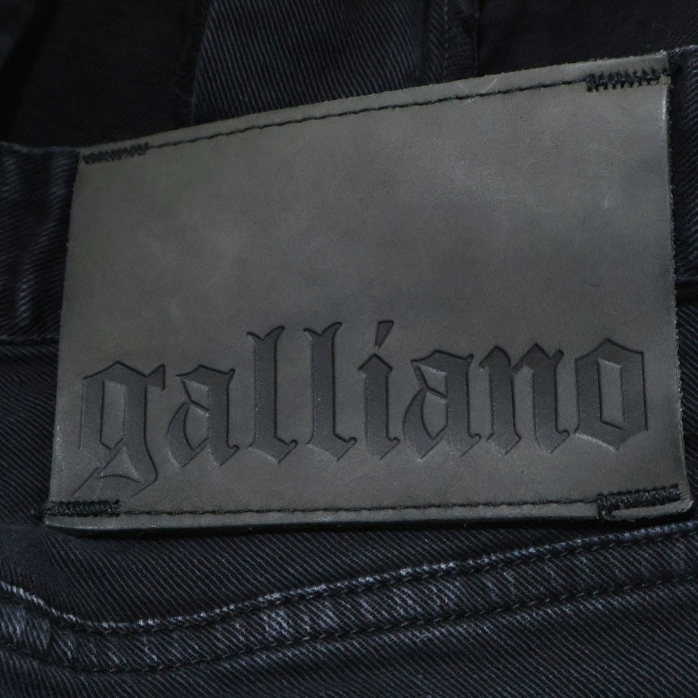 galliano(ガリアーノ) コットンスキニーパンツ ブラック WR2093 68605 W08