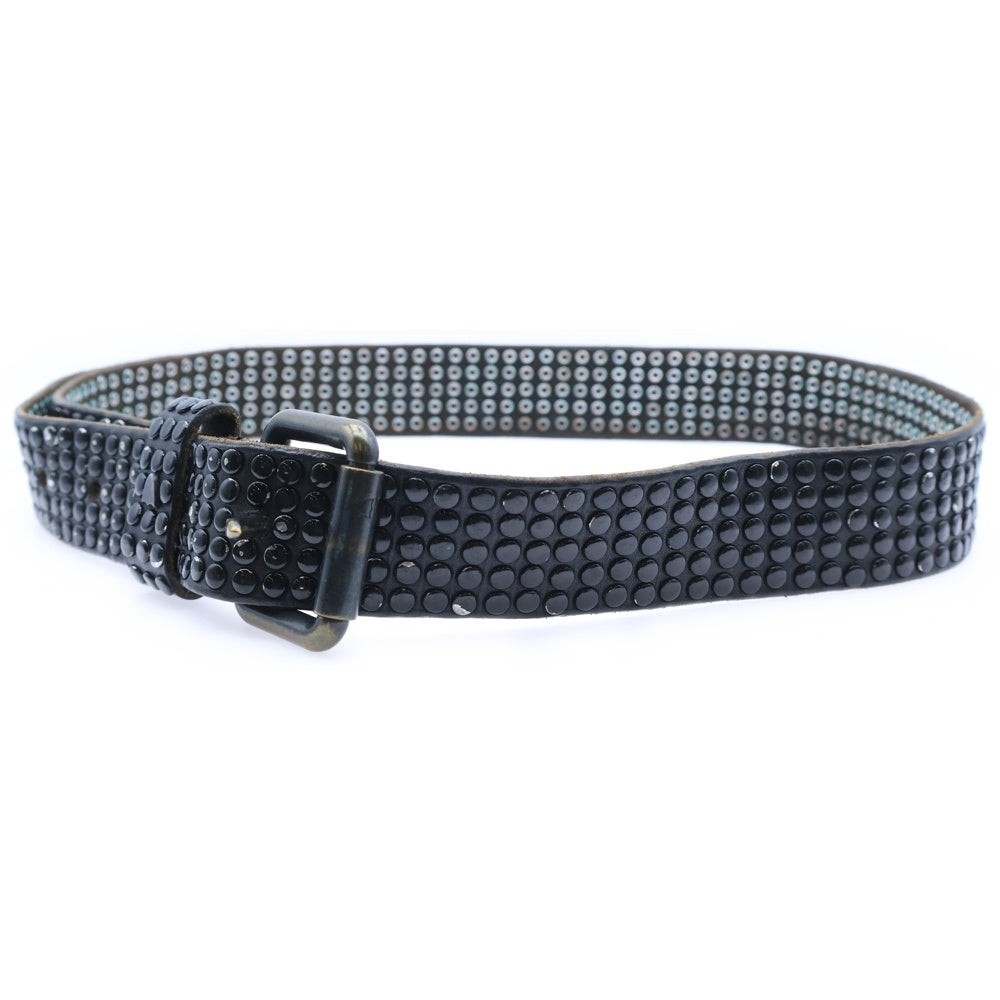 HTC(エイチティーシー) 5連サークルスタッズレザーベルト ブラック