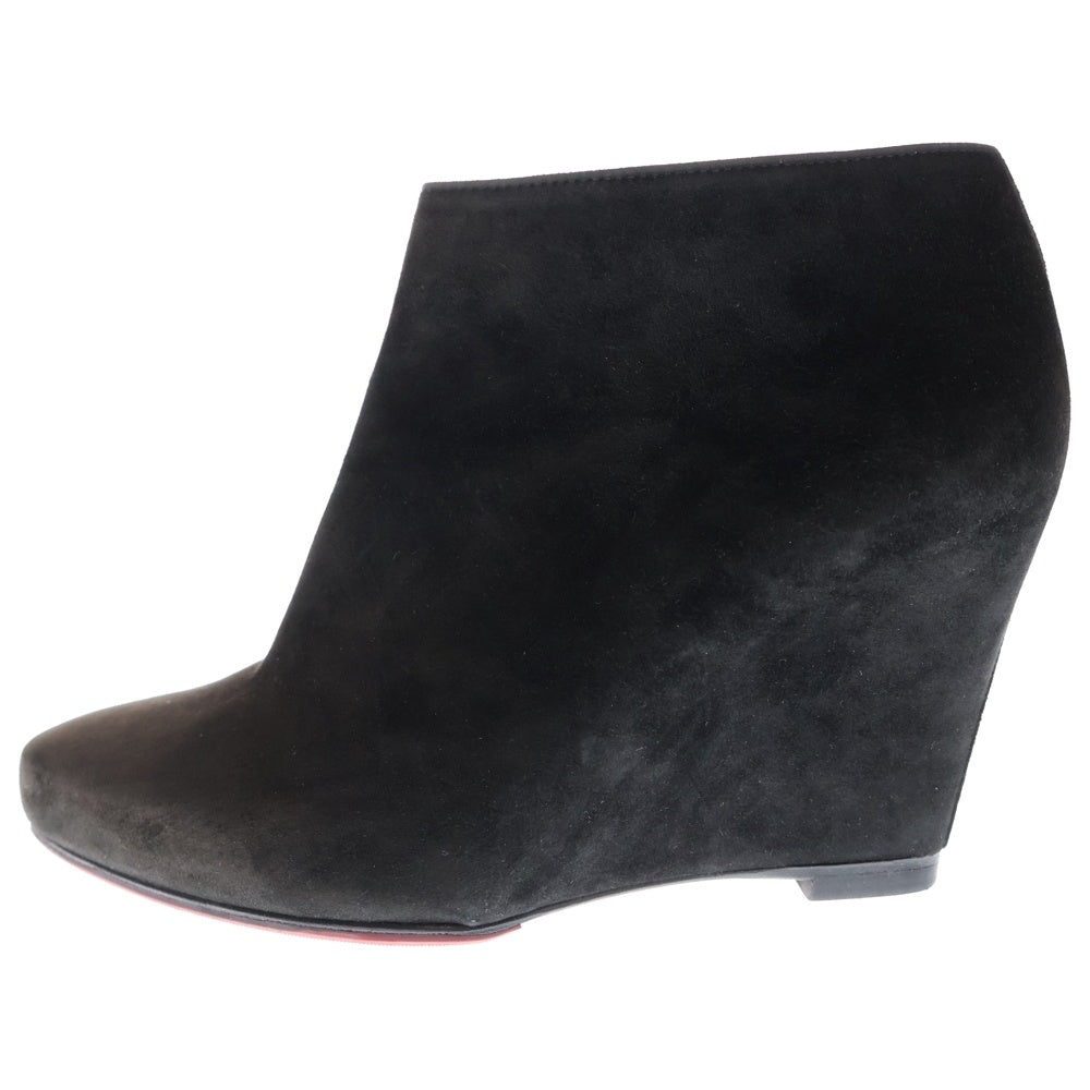 CHRISTIAN LOUBOUTIN(クリスチャンルブタン) スエードブーティーアンクルブーツ レディース ブラック
