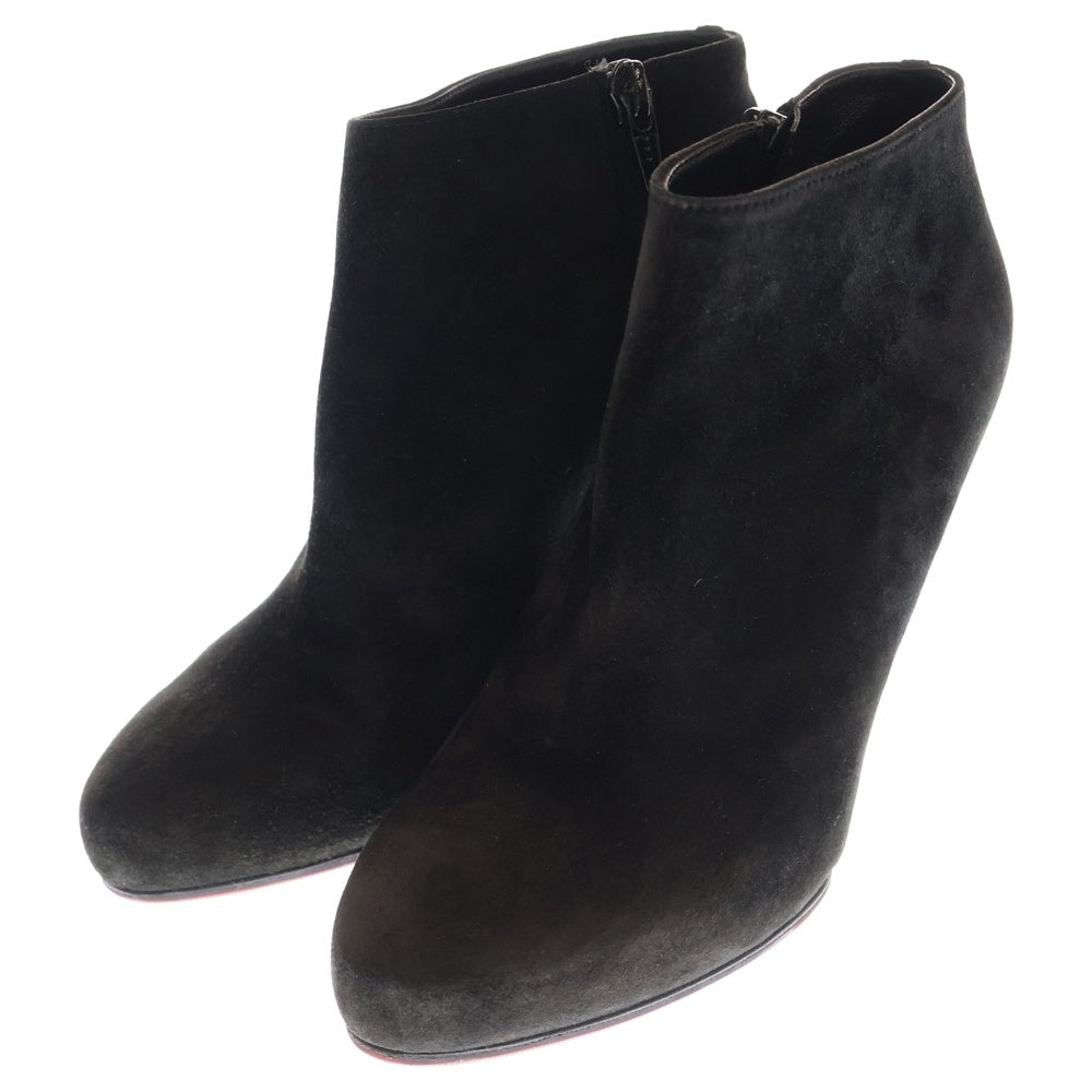 CHRISTIAN LOUBOUTIN(クリスチャンルブタン) スエードブーティーアンクルブーツ レディース ブラック
