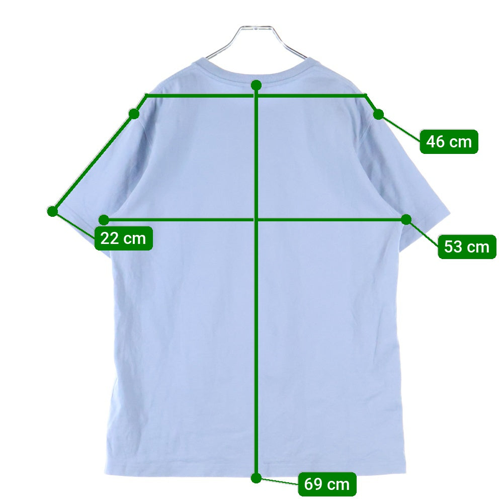 Christian Dior(クリスチャンディオール) CDアイコン ロゴ刺繍 クルーネック 半袖Tシャツ カットソー ブルー 943J605A0554