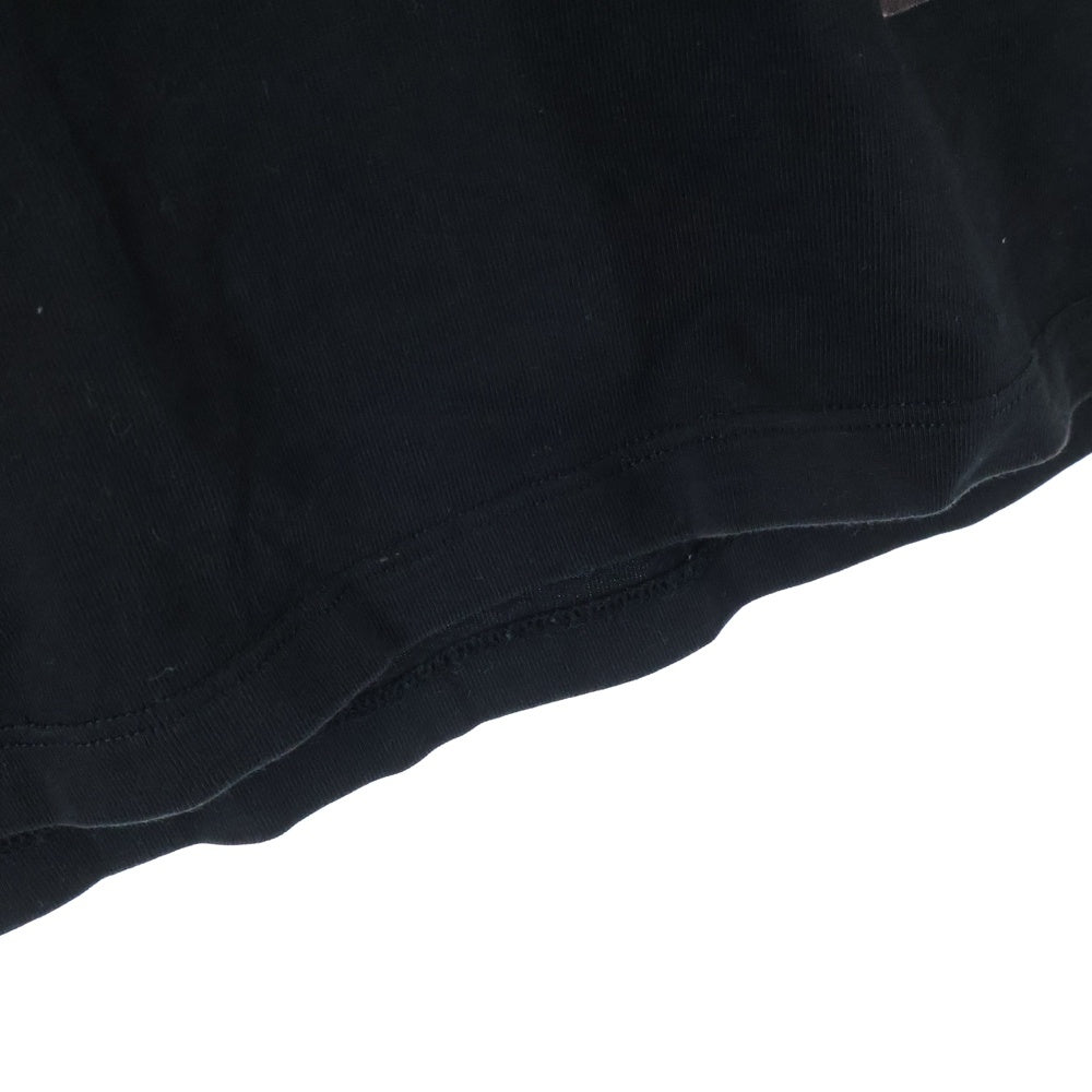 RAF SIMONS(ラフシモンズ) 18SS FLOWERS PS REGULAR FIT TEE 権力の美学 フラワーズ プリント 半袖Tシャツカットソー ブラック 181-121