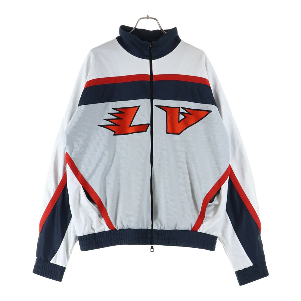 LOUIS VUITTON(ルイヴィトン) 22AW エンベリッシュド LVグラフィックホッケートラックジャケット RM222 J67 HNY86W ホワイト
