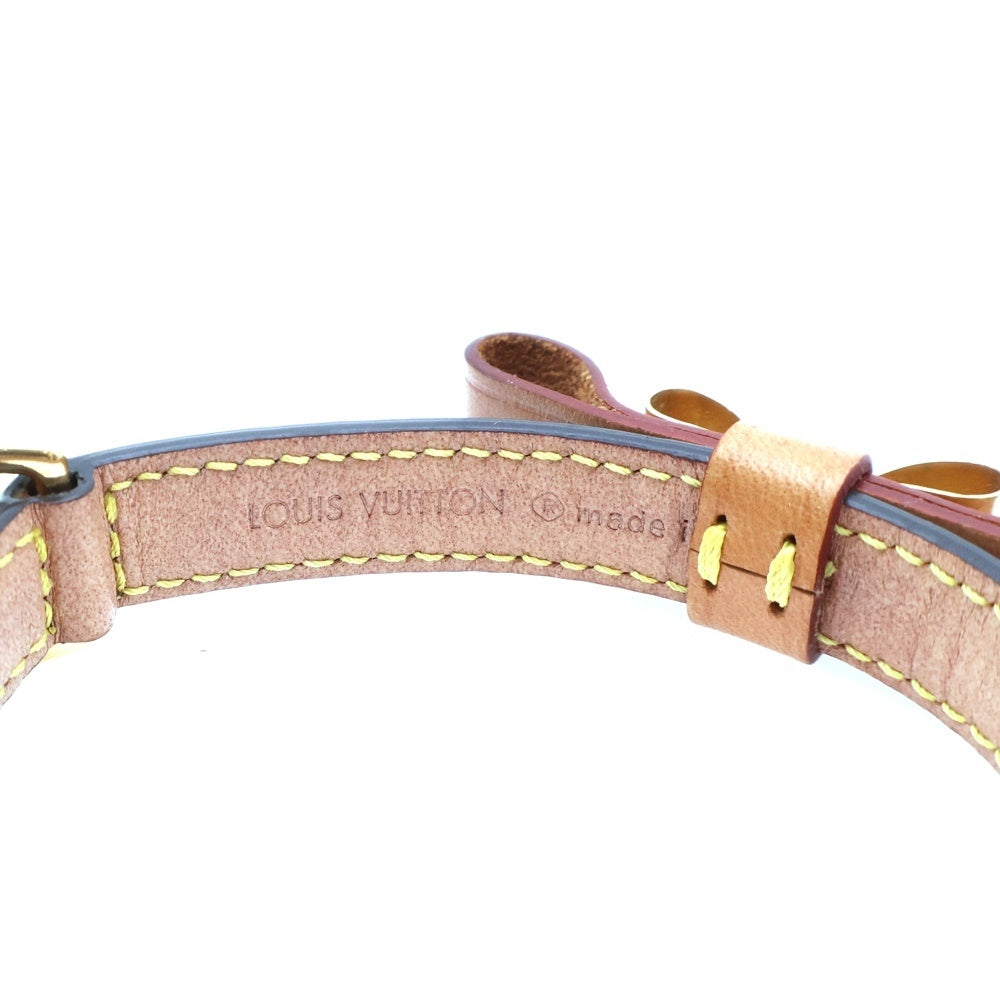 LOUIS VUITTON(ルイヴィトン) 犬用 リボンモチーフ モノグラム 首輪 ブラウン M58073