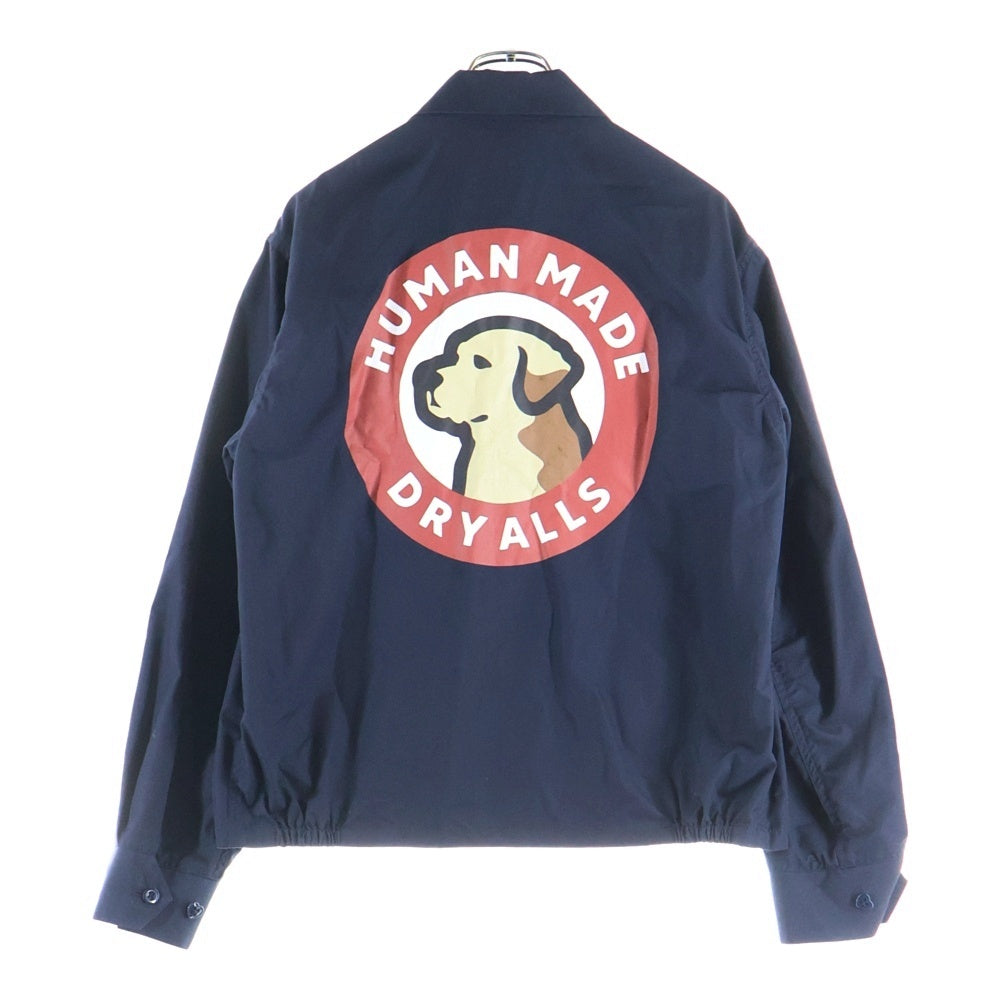 HUMAN MADE(ヒューマンメイド) ロゴワッペン ジップアップジャケット バックロゴプリント ネイビー