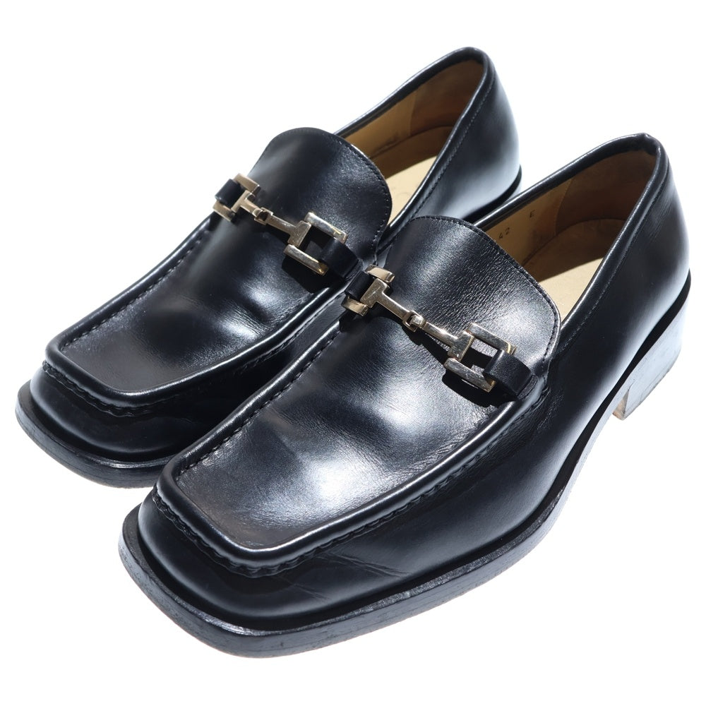 GUCCI(グッチ) ホースビットスクエアトゥレザーローファー シューズ