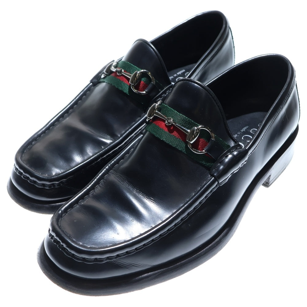 GUCCI(グッチ) シェリーラインレザーローファー シューズ ブラック 11002