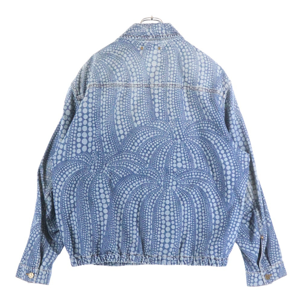 LOUIS VUITTON(ルイヴィトン) 23AW×YK Zipup Denim Bluzon Dot RM232H YN3 HOA30W 草間彌生 ドット柄ジップアップデニムブルゾンジャケット インディゴ