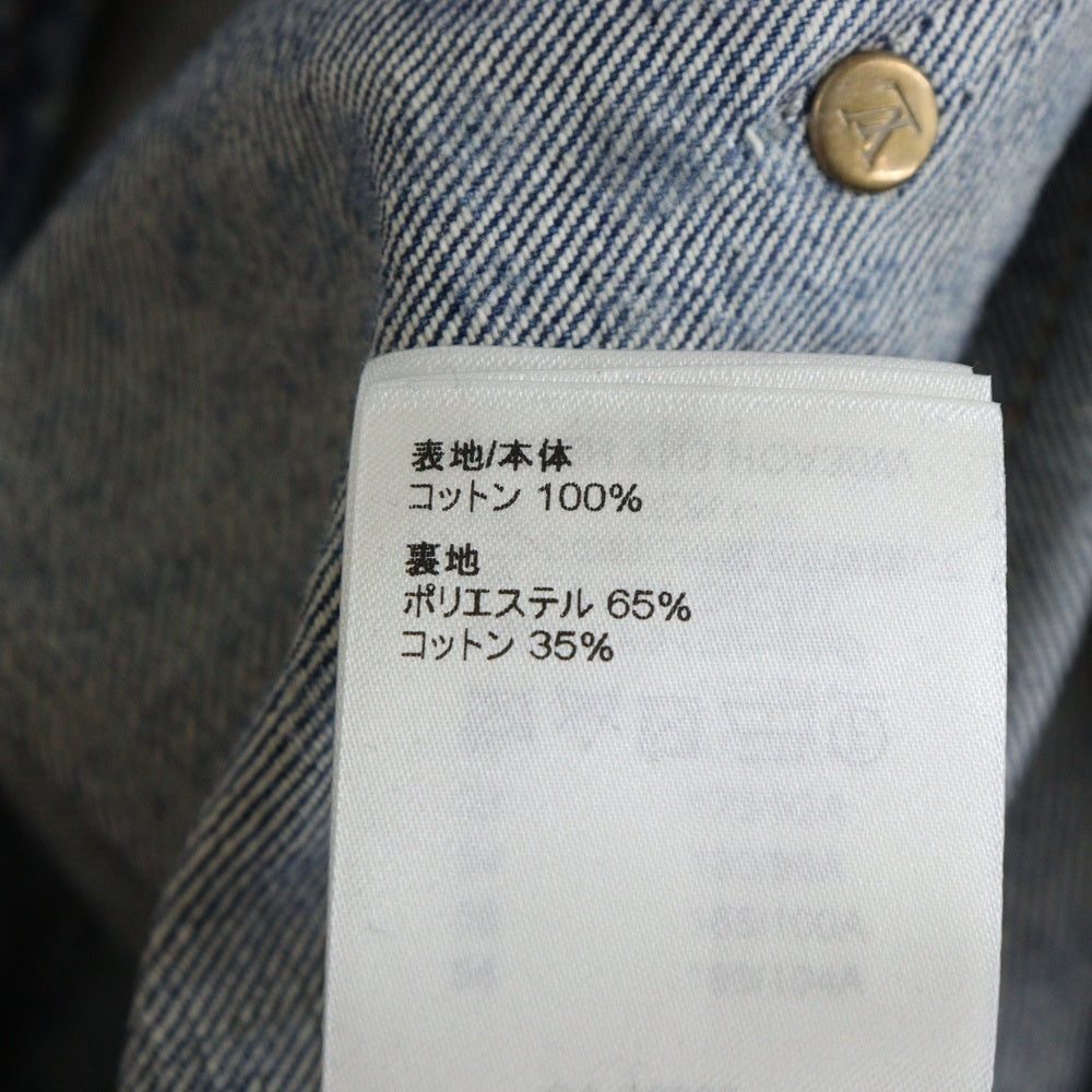 LOUIS VUITTON(ルイヴィトン) 23AW×YK Zipup Denim Bluzon Dot RM232H YN3 HOA30W 草間彌生 ドット柄ジップアップデニムブルゾンジャケット インディゴ