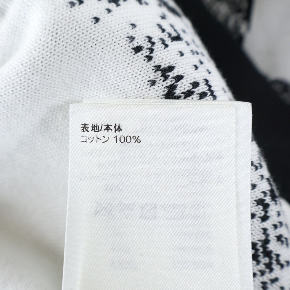 LOUIS VUITTON(ルイヴィトン) 23SS パリコラージュジャカードプルオーバーパーカー ブラック/ホワイト RM231 TB7 HON82W