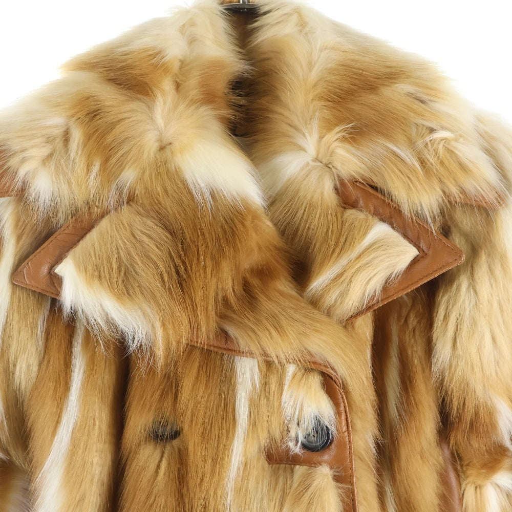 DOLCE & GABBANA(ドルチェアンドガッバーナ) ファーコートレザー