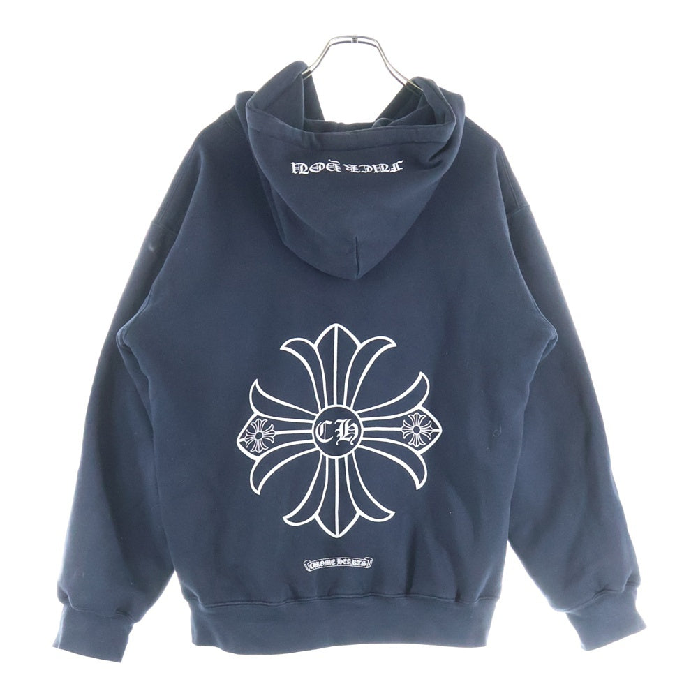 CHROME HEARTS(クロムハーツ) OLD CH PLUS オールド CHプラスバックブリント 裏地サーマル ジップパーカー ブラック