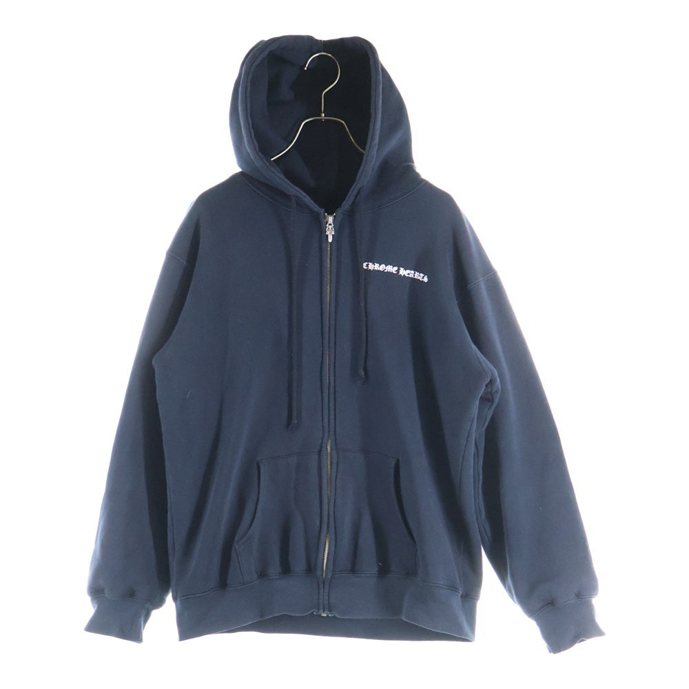 CHROME HEARTS(クロムハーツ) OLD CH PLUS オールド CHプラスバックブリント 裏地サーマル ジップパーカー ブラック