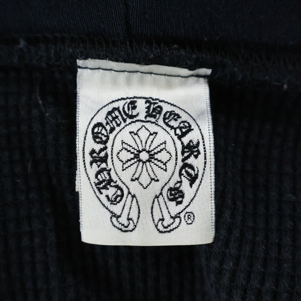 CHROME HEARTS(クロムハーツ) OLD CH PLUS オールド CHプラスバックブリント 裏地サーマル ジップパーカー ブラック