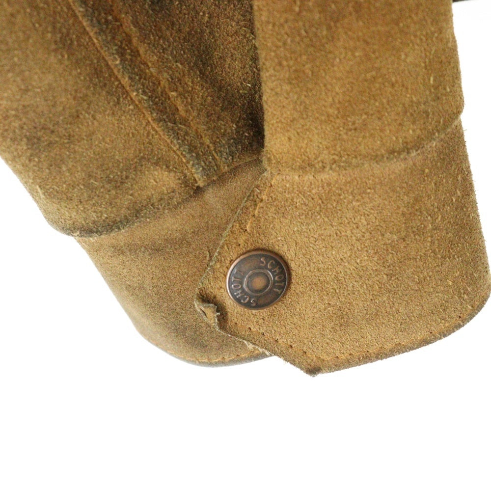 SCHOTT(ショット) スエードレザー トラッカージャケット ブラウン