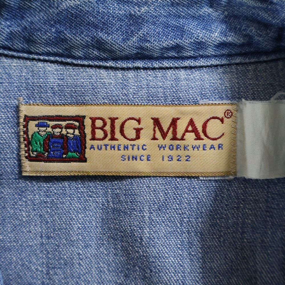 BIGMAC(ビッグマック) デニム ウエスタン 長袖シャツ インディゴ