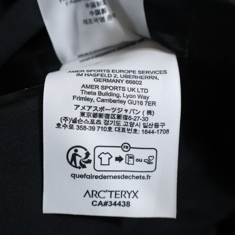 ARC'TERYX(アークテリクス) マウンテンパーカー ナイロンジャケット ブラック ARQR-Z-2022080019