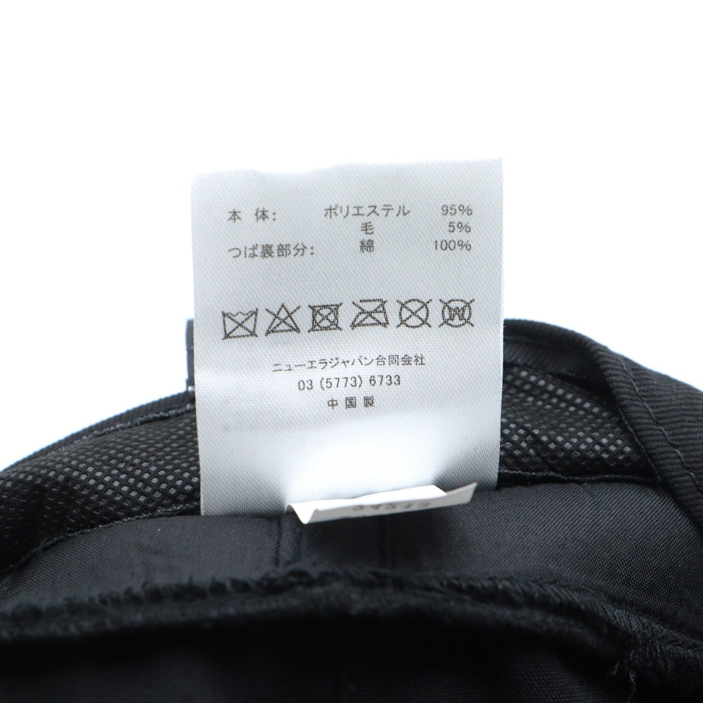 N21 numero ventuno(ヌメロ ヴェントゥーノ) ×NEW ERA ロゴバッジキャスケット キャップ ブラック