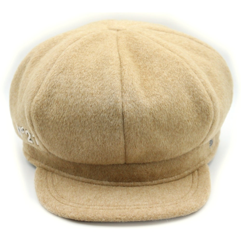 N21 numero ventuno(ヌメロ ヴェントゥーノ) ×NEW ERA ロゴバッジキャスケット キャップ ベージュ