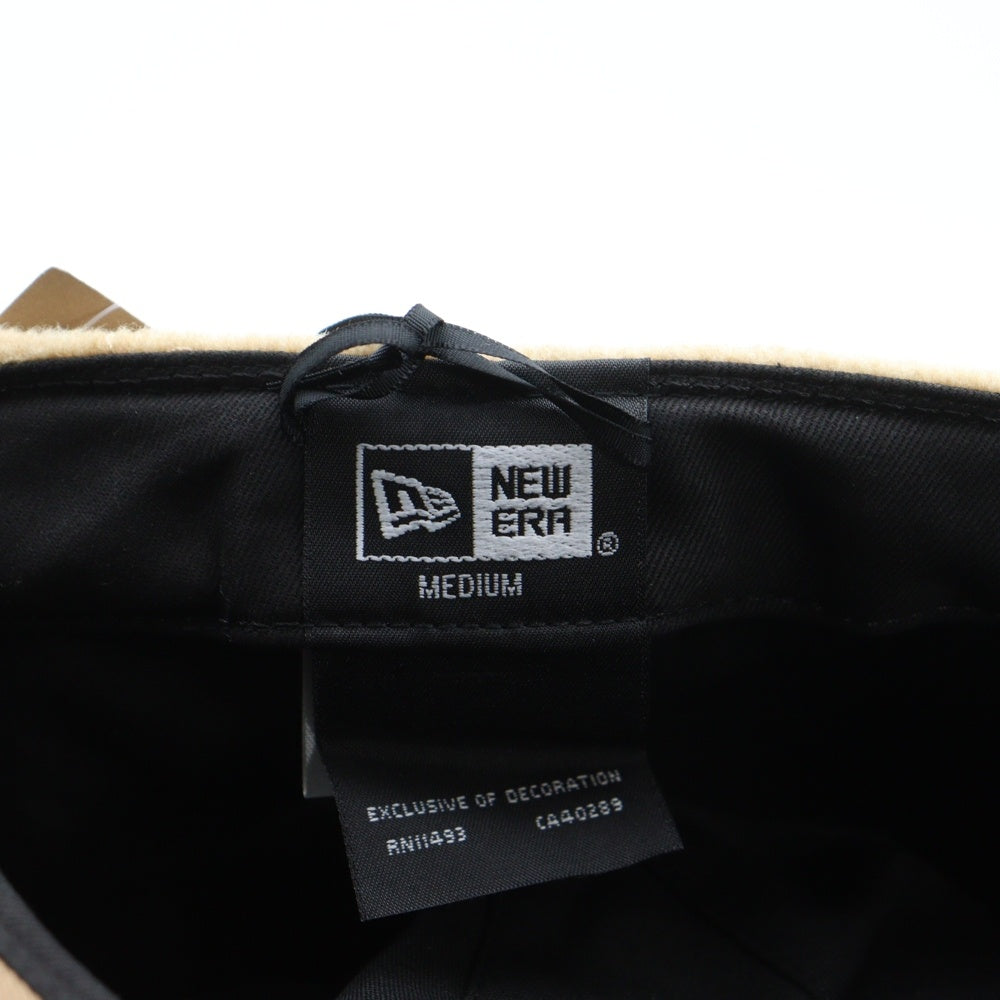 N21 numero ventuno(ヌメロ ヴェントゥーノ) ×NEW ERA ロゴバッジキャスケット キャップ ベージュ
