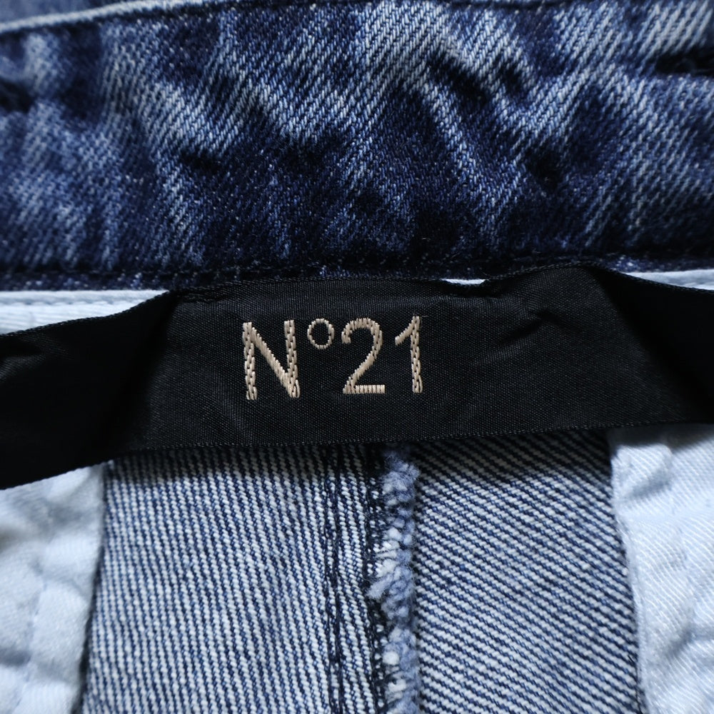 N21 numero ventuno(ヌメロ ヴェントゥーノ) バギーデニムショーツ インディゴ C16EN1M0D0420539
