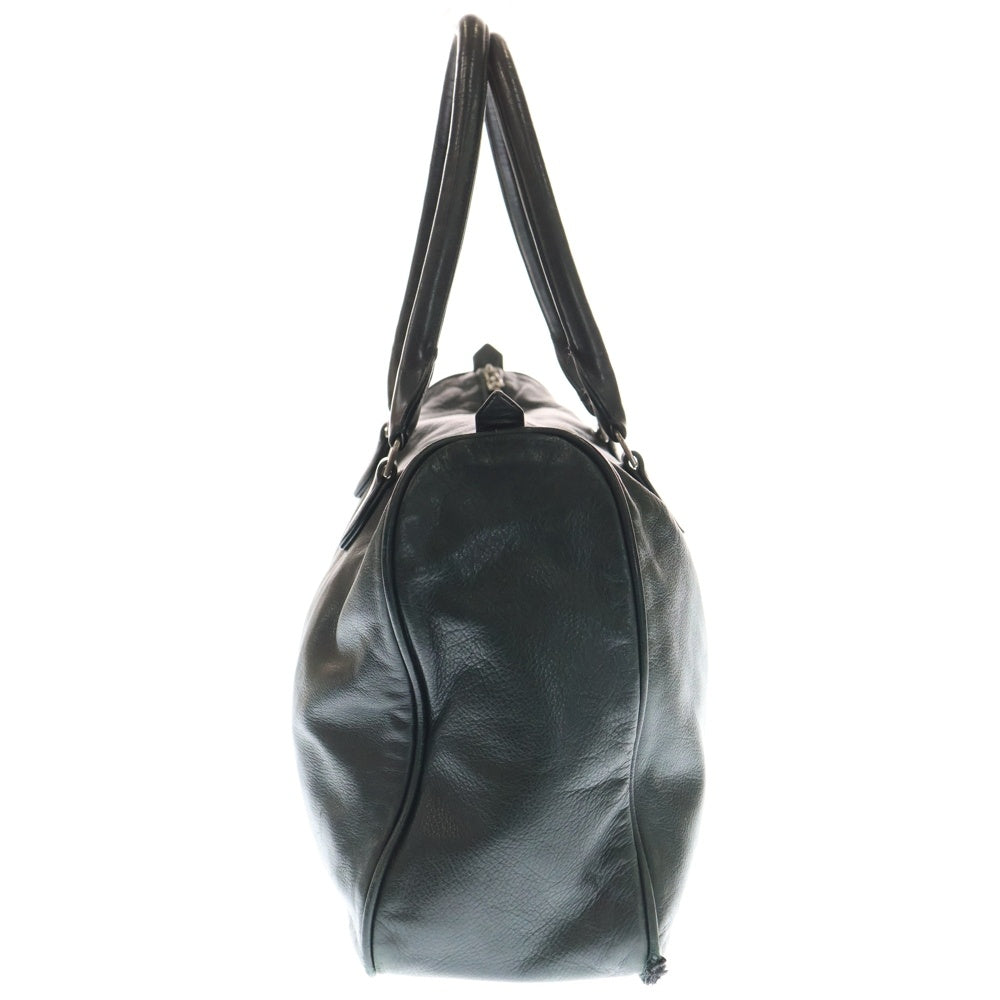 CHROME HEARTS(クロムハーツ) ラージクロス レザーボストンバッグ ブラック