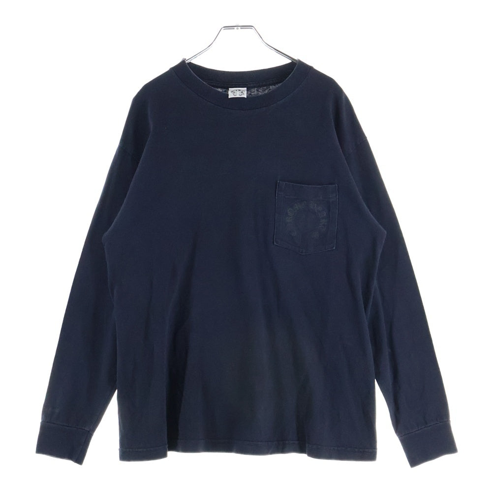 CHROME HEARTS(クロムハーツ) OLD オールド フロントホースシュー バックセメタリー プリント 長袖Tシャツカットソー ブラック