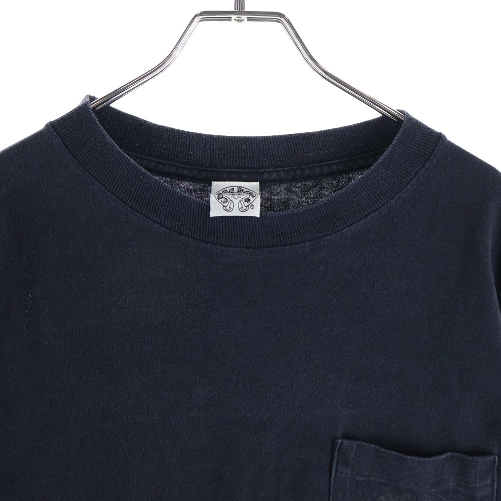 CHROME HEARTS(クロムハーツ) OLD オールド フロントホースシュー バックセメタリー プリント 長袖Tシャツカットソー ブラック