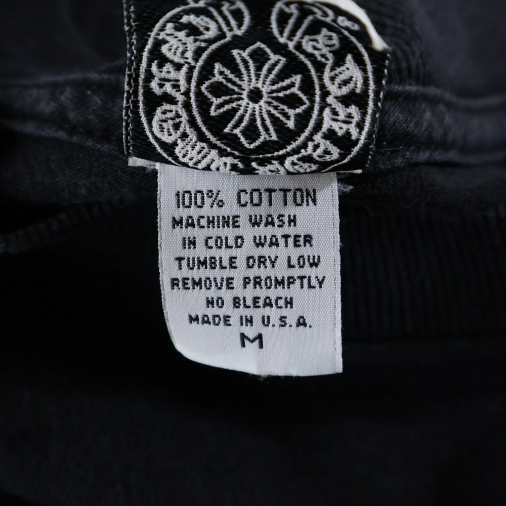CHROME HEARTS(クロムハーツ) OLD オールド フロントホースシュー バックセメタリー プリント 長袖Tシャツカットソー ブラック
