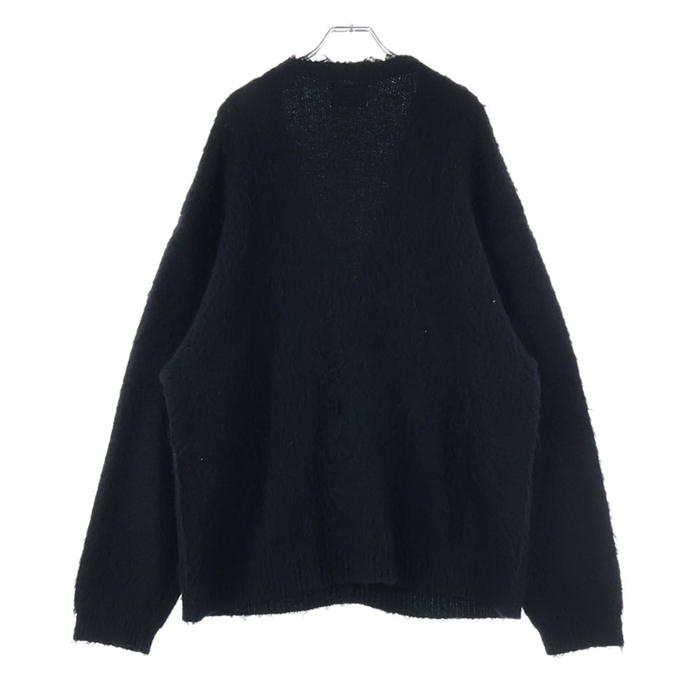 SAINT MICHAEL(セントマイケル) 24AW MOHAIR CARDIGAN SM-YS1-0000-057 モヘアニットカーディガン ブラック