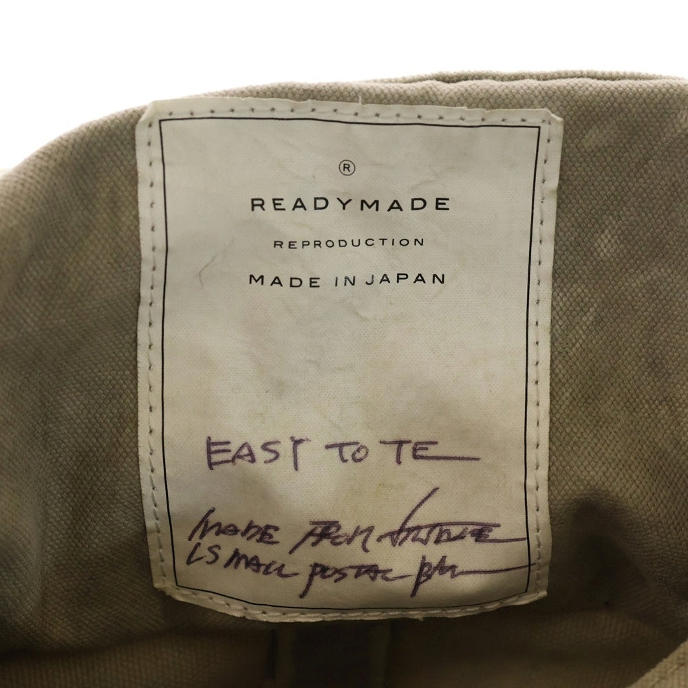 READY MADE(レディメイド) EASY TOTE BAG LARGE トートバッグ ラージ ライトグレー RE-CO-WH-00-00-227