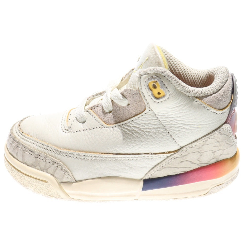NIKE(ナイキ) ×J Balvin AIR JORDAN 3 RETRO SP TD FN0347-901 Jヴァルビン エアジョーダン3 ハイカットスニーカー US7c/13cm マルチ キッズ