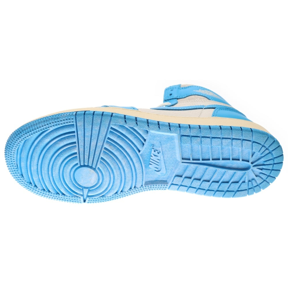 NIKE(ナイキ) AIR JORDAN 1 RETRO HIGH OG GS FD1437-402 エアジョーダン1 UNC ハイカットスニーカー US6Y/24cm ホワイト/ブルー レディース