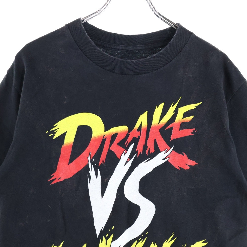 VINTAGE(ヴィンテージ) DRAKE VS LIL WAYNE Rap Tee ドレイクVSリルウェイン ラッププリント半袖Tシャツ ブラック