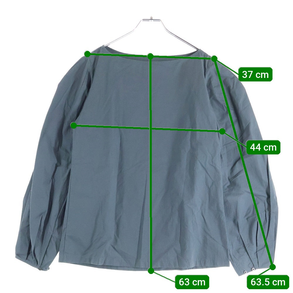 DRIES VAN NOTEN(ドリスヴァンノッテン) 21AW CARTEL 3031 W.W.SHIRT 212-010741-3031-802 カーテル コットンクルーネックスノーカラーシャツ グレー