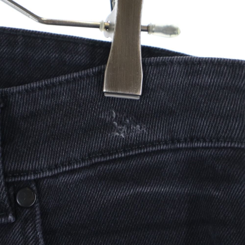 ALCHEMIST(アルケミスト) 18SS DAMAGED DENIM PANTS AL-S18-0000-061 ダメージ加工リングチャームロングパンツ ブラック