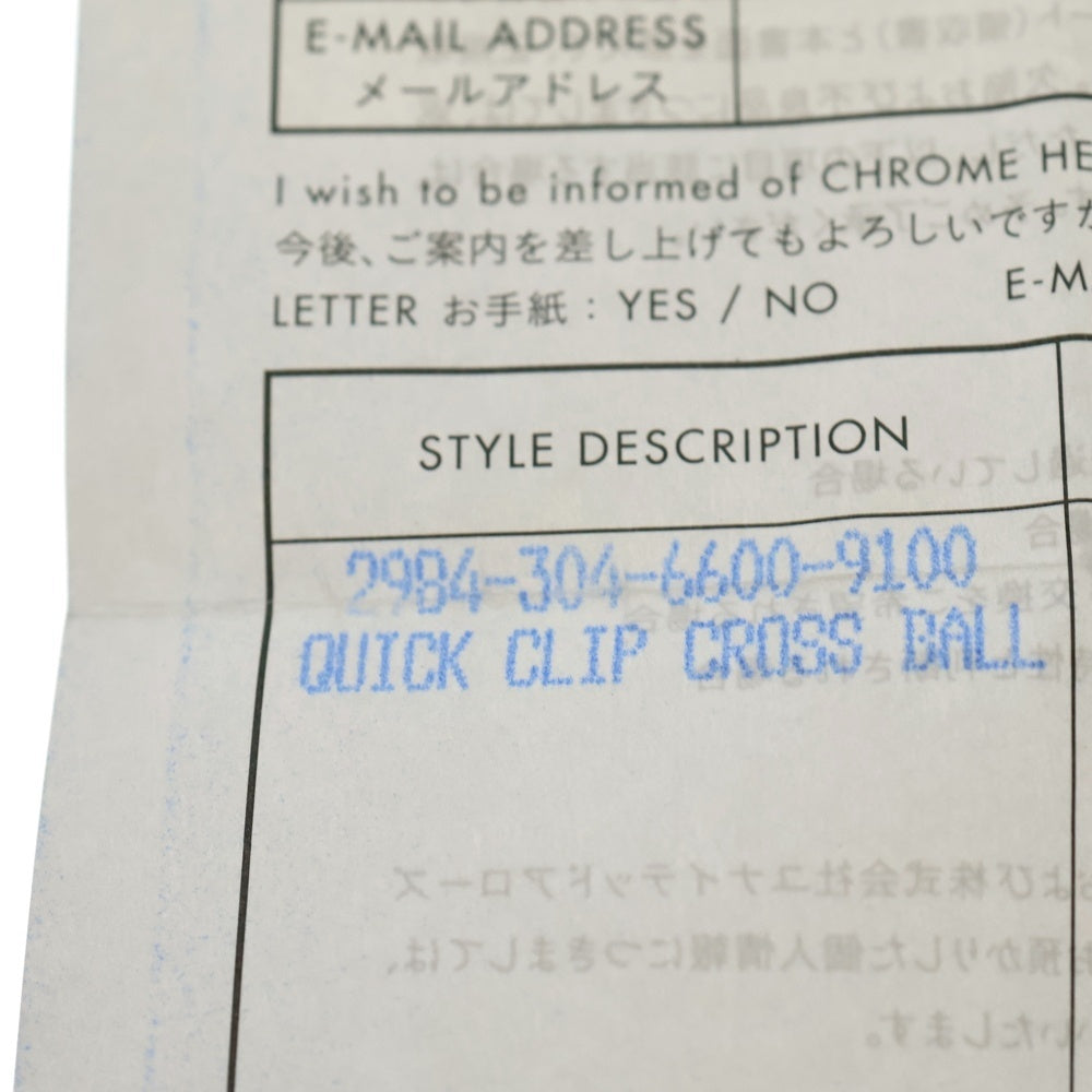 CHROME HEARTS(クロムハーツ) QUICK CLIP CROSS BALL クイッククリップ クロスボール シルバー BCA078