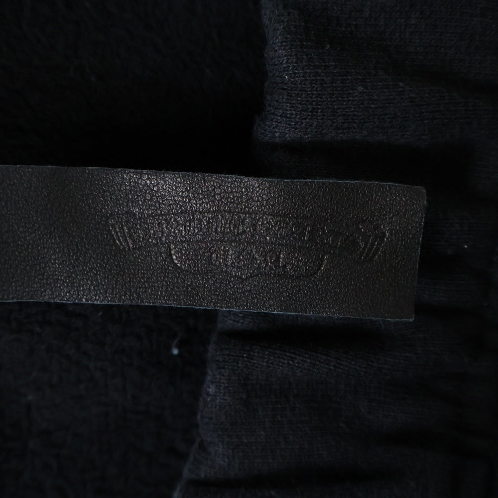 CHROME HEARTS(クロムハーツ) SAILIN ON HLF PNTS セメタリークロス刺繍スウェットハーフパンツ ショーツ ブラック