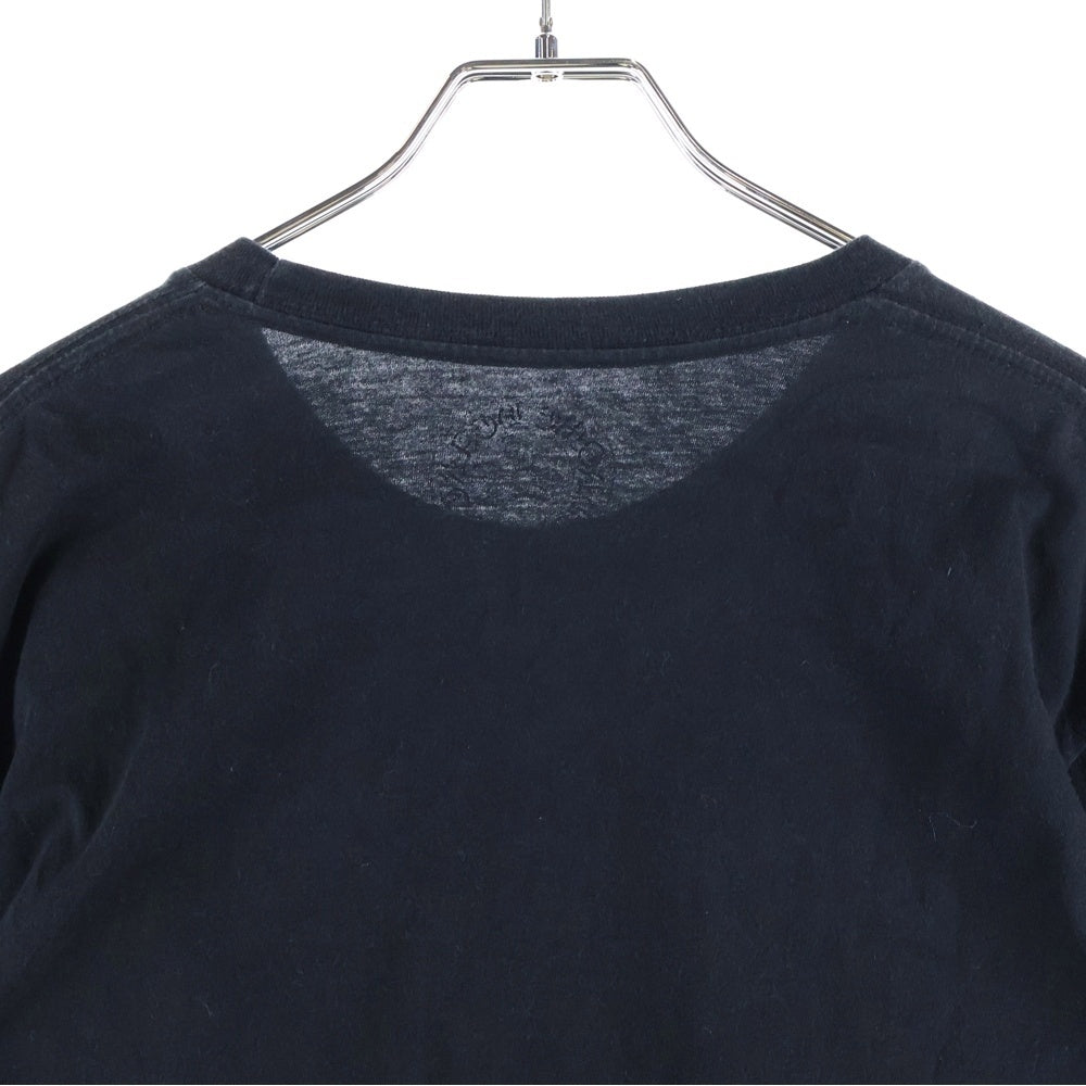 CHROME HEARTS(クロムハーツ) 袖ファイヤープリント 長袖Tシャツカットソー ブラック